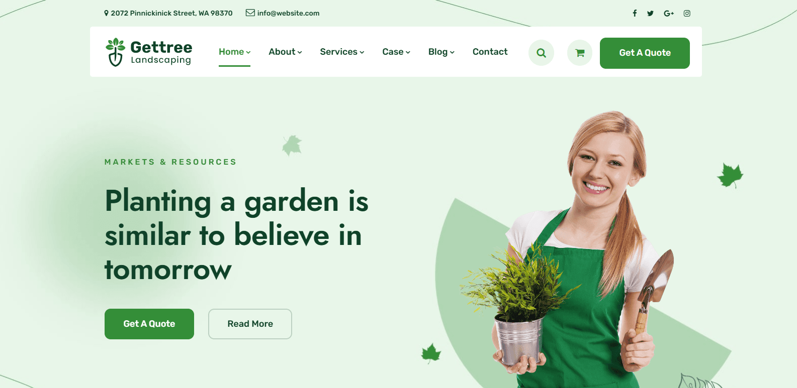 Gettree project preview